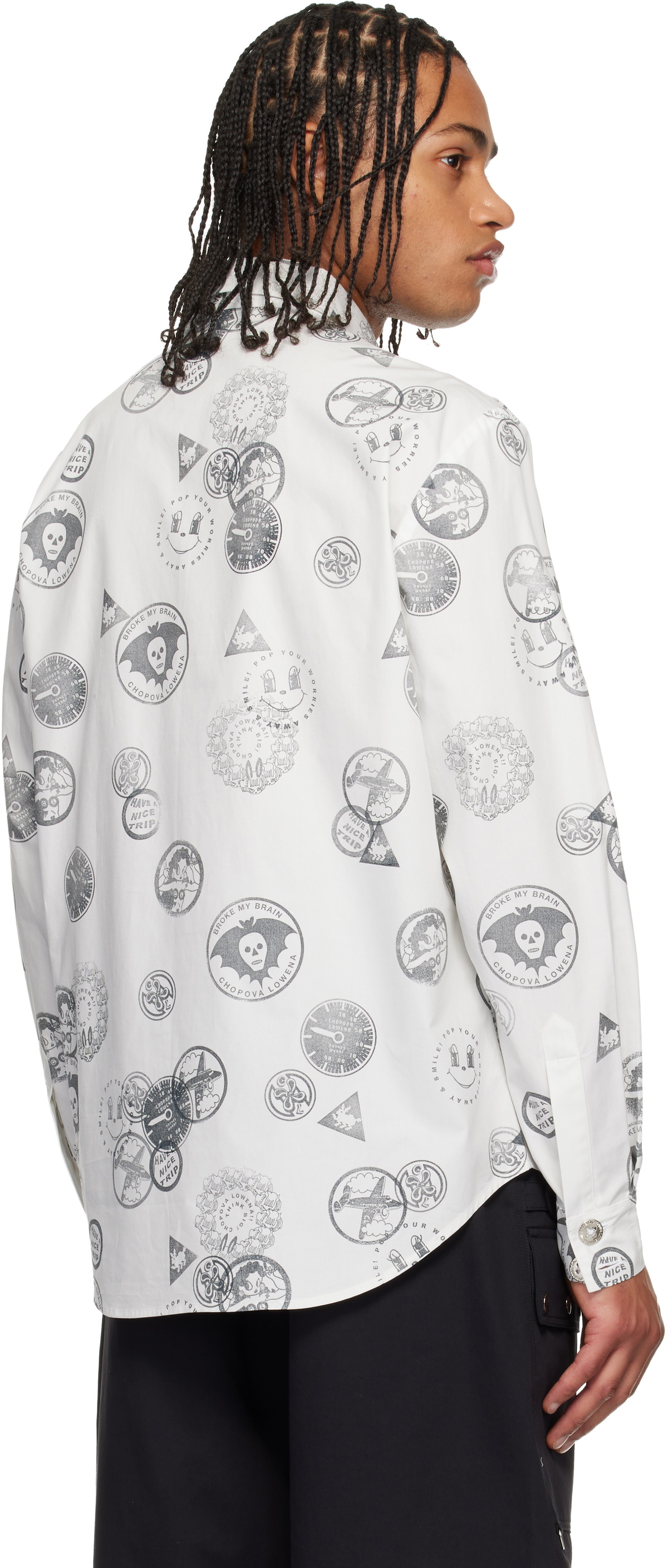 Chopova Lowena White Stamped Shirt