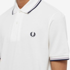 Fred Perry Authentic Men's Twin Tipped Polo Shirt in Snow White