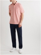 Sid Mashburn - Striped Cotton-Jersey Polo Shirt - Red