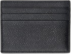 Thom Browne Black Leather Card Holder