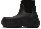 AMBUSH Black Rubber Chelsea Boots