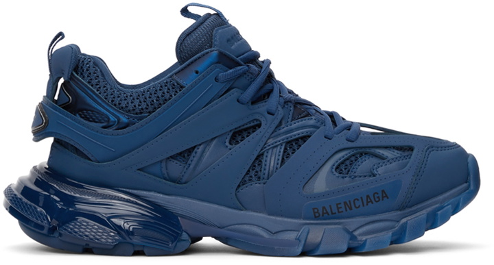 Photo: Balenciaga Blue Track Clear Sole Sneakers