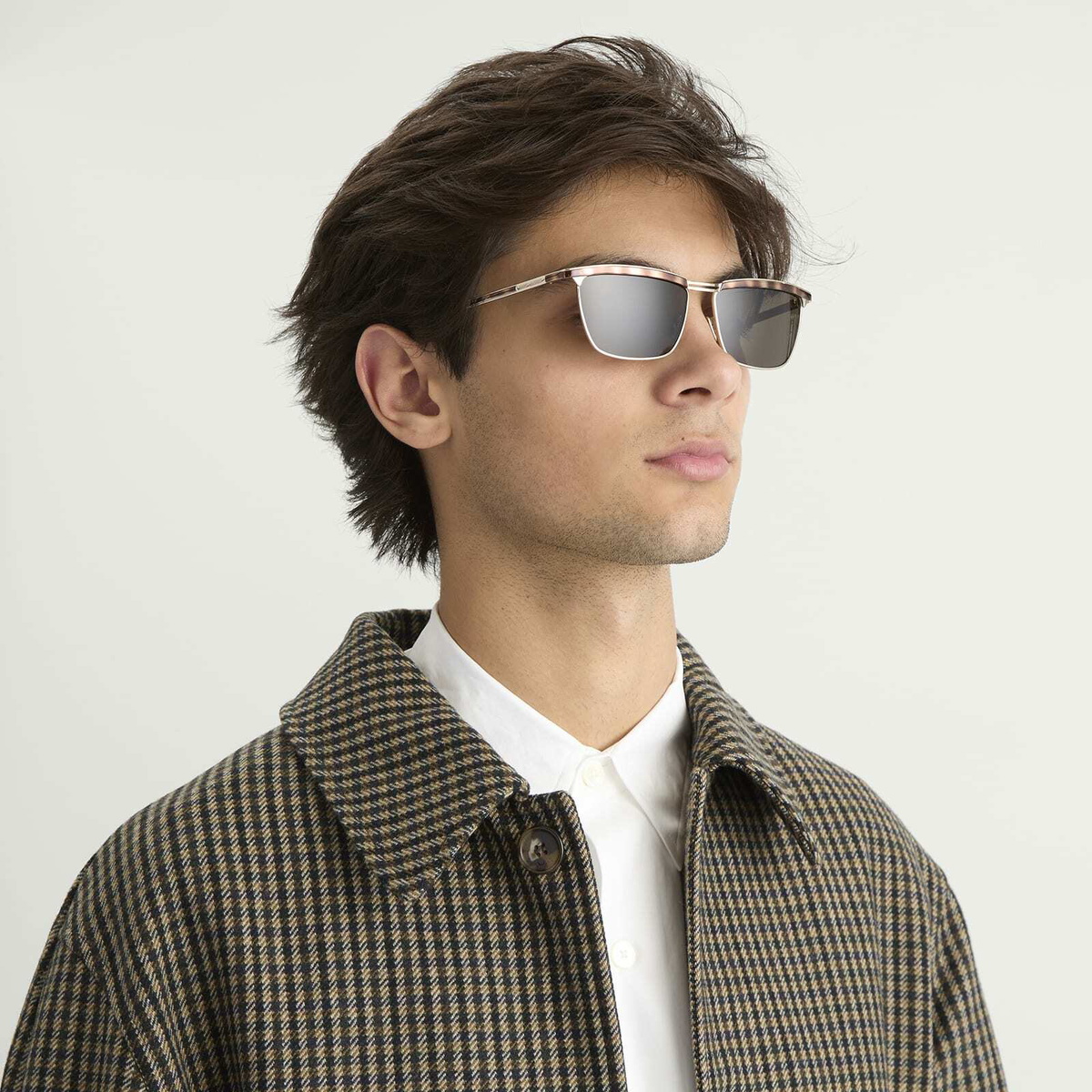 Saint Laurent Sunglasses Saint Laurent SL 795 Joe Sunglasses in Gold/Grey 