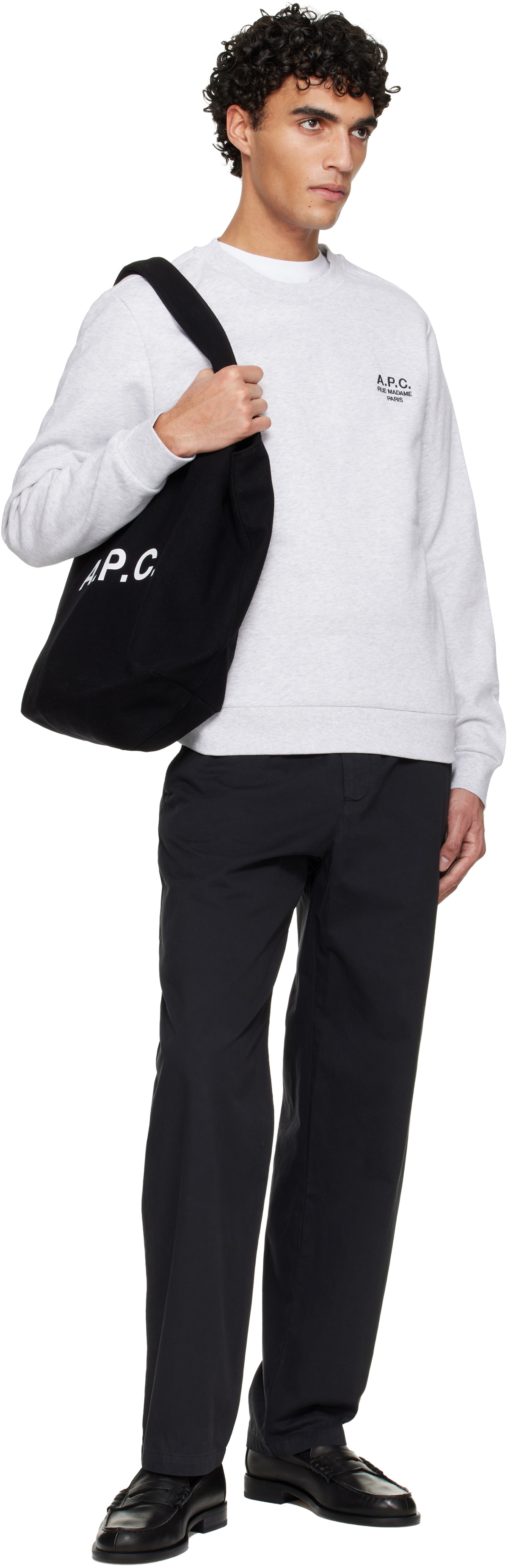 A.P.C. Gray Standard 'Rue Madame' Sweatshirt