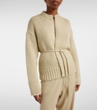 Extreme Cashmere N°384 Ginza belted cashmere cardigan