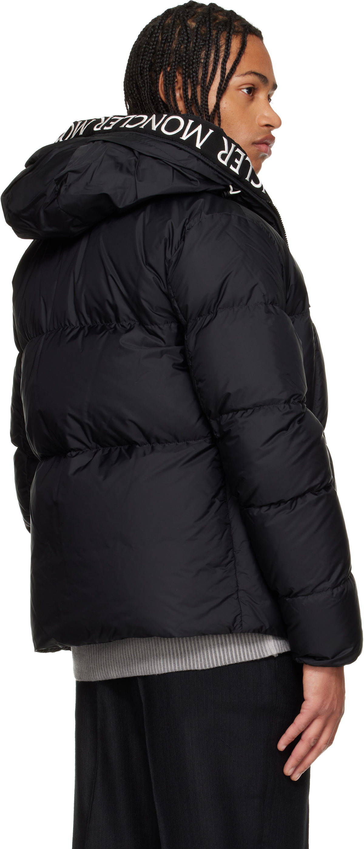 Moncler Black Montcla Hooded Short Down Jacket Moncler