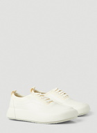 Hybrid Logo Print Sneakers in White