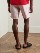 Orlebar Brown - Norwich Slim-Fit Linen Shorts - Pink