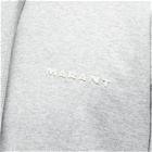 Isabel Marant Men's Marcello Logo Hoody in Grey