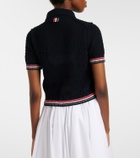 Thom Browne Pointelle cotton cardigan