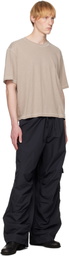 HOPE Black Loose Drawstring Collapse Cargo Pants