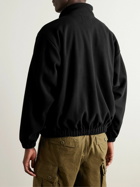 WTAPS - Logo-Embroidered Fleece Half-Zip Sweatshirt - Black