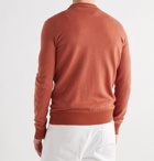 Loro Piana - Roadster Striped Cashmere Half-Zip Sweater - Orange