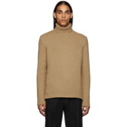 Ermenegildo Zegna Tan Camel Turtleneck