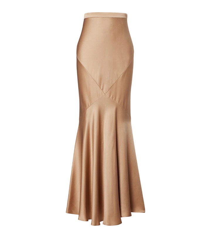 Photo: Max Mara Satin maxi skirt