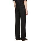 Lemaire Black Wool Felt Trousers