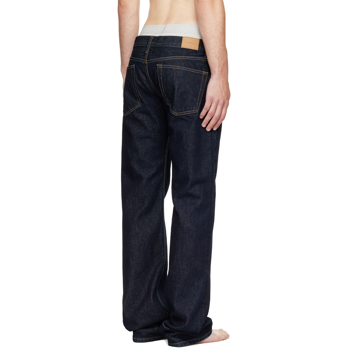 Raimundo Langlois Indigo Slim Straight Jeans