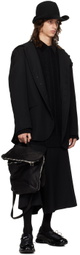 YOHJI YAMAMOTO Black Ox Pleats Half-Pant Shorts