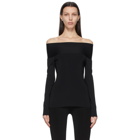 Victoria Beckham Black Bardot Top