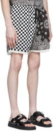 Children of the Discordance Black Cotton Shorts