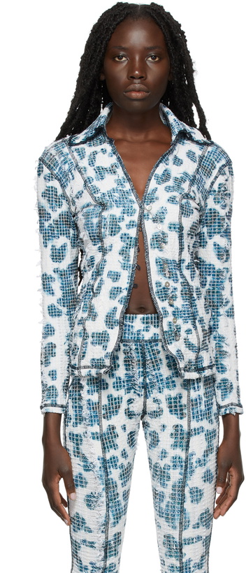 Photo: Luna Del Pinal Rubber Stretch Weave Shirt