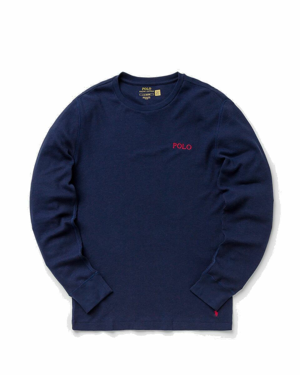 Photo: Polo Ralph Lauren Longsleeve Crew Sleep Top Blue - Mens - Sleep  & Loungewear