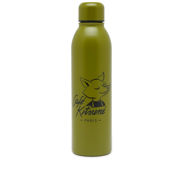 Photo: Cafe Kitsune Men's Café Kitsune Fox Water Bottle in Green Tea 