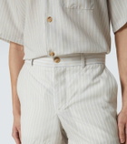 King & Tuckfield '70s striped shorts