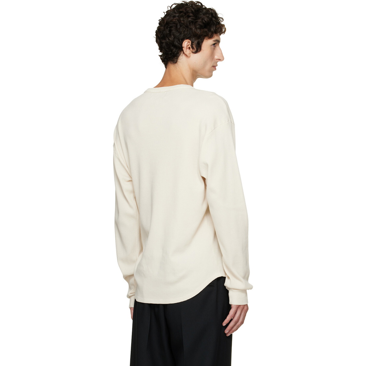 Les Tien Off-White Thermal Baseball Hem T-shirt