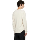 Les Tien Off-White Thermal Baseball Hem T-shirt