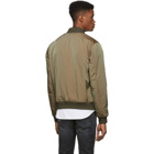 John Elliott Green Iridescent Bogota Bomber Jacket