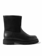 Loro Piana - Suilven Walk Shearling-Lined Suede and Leather Boots - Black