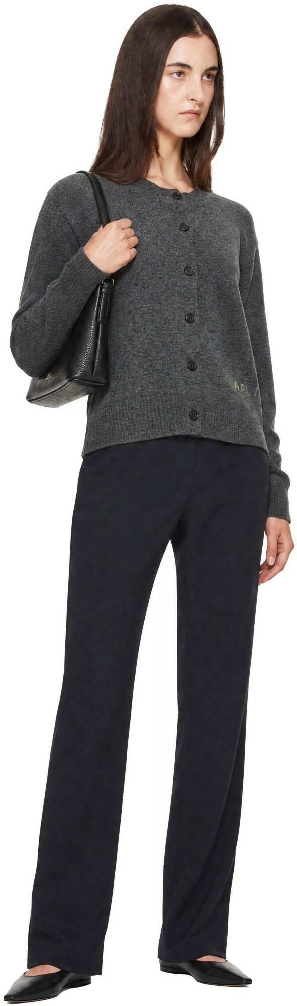 A.P.C. Gray Lila Cardigan