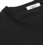 Valentino - Printed Cotton-Jersey T-Shirt - Men - Black