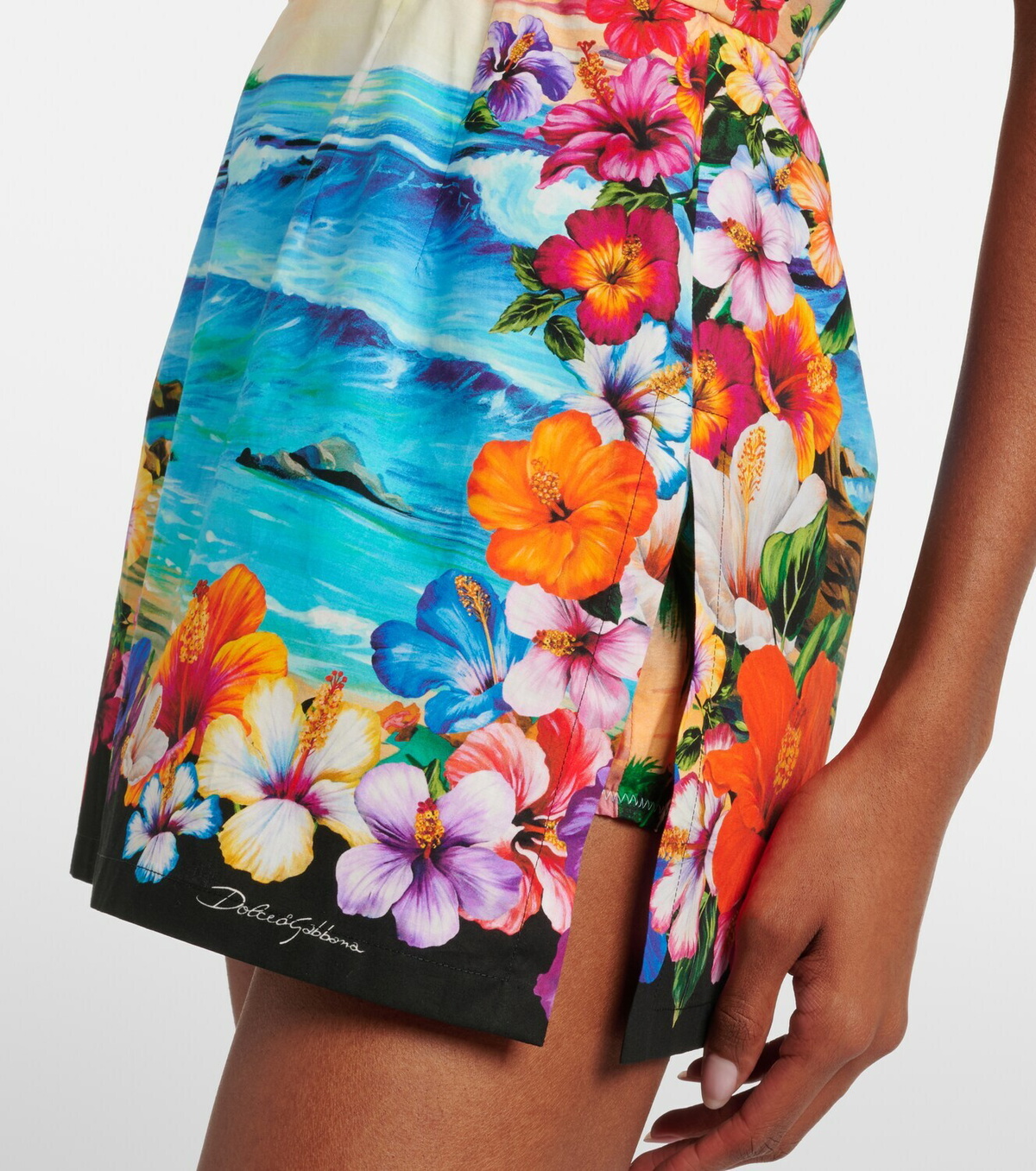 Dolce&Gabbana Printed cotton minidress