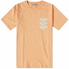 Bisous Skateboards Gianni T-Shirt in Light Orange