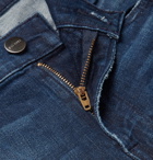 FRAME - L'Homme Slim-Fit Distressed Stretch-Denim Jeans - Men - Blue