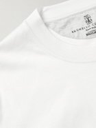 Brunello Cucinelli - Slim-Fit Cotton-Jersey T-Shirt - White