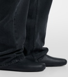 The Row Toni shearling-lined leather ankle boots