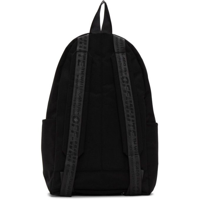 OffWhite Black Quote Backpack OffWhite