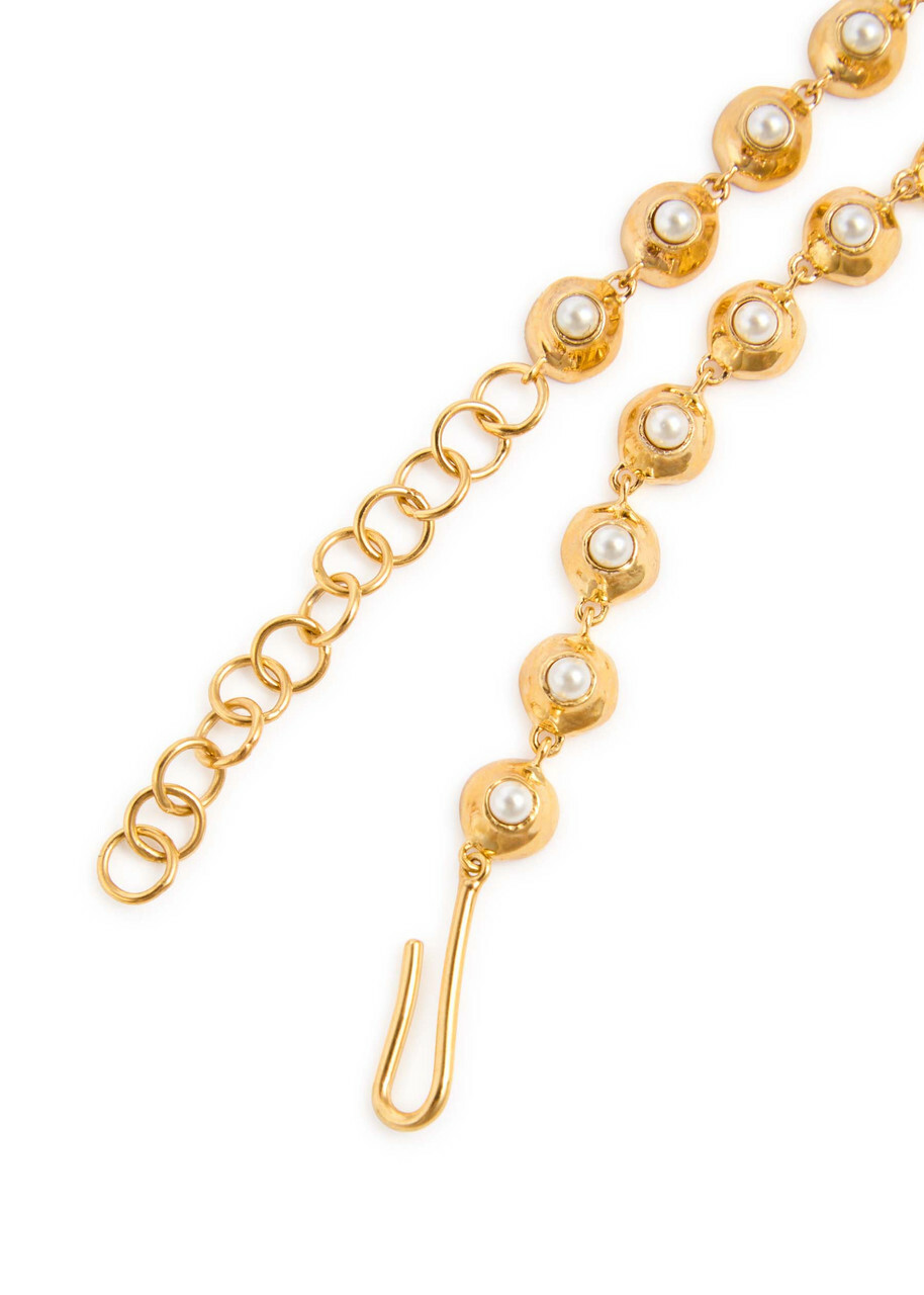 Joanna Laura Constantine Multi Wave 18kt Gold-plated Necklace - One Size