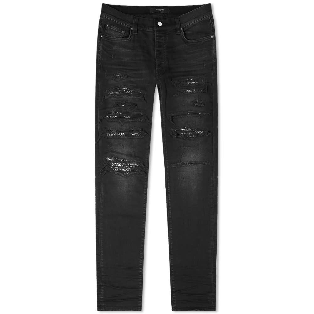 AMIRI Wes Lang Reaper Logo Jean in Aged Black Amiri