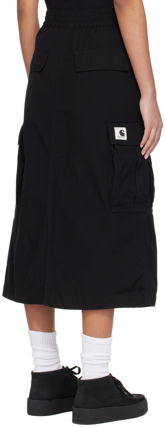 Carhartt Work In Progress Black Jet Midi Skirt Carhartt WIP