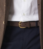George Cleverley Suede belt
