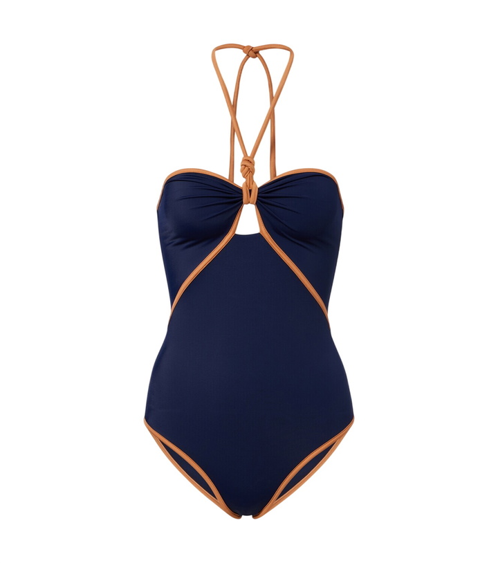 Photo: Johanna Ortiz Cutout halterneck swimsuit