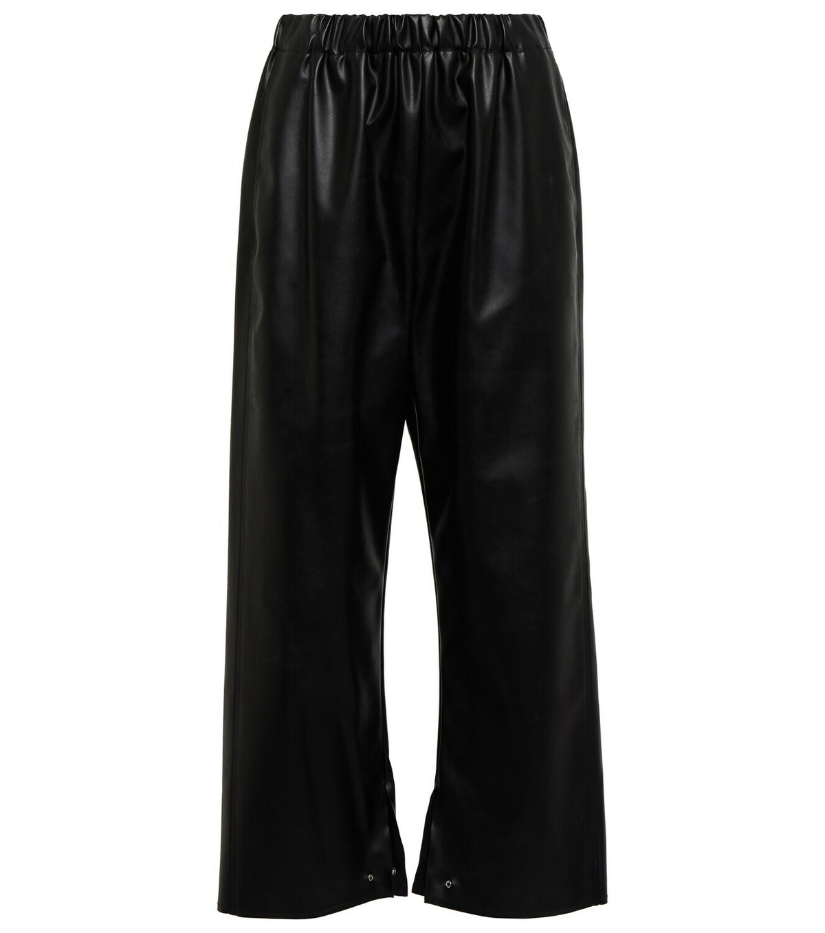 MM6 Maison Margiela High-rise faux leather wide-leg pants MM6 Maison ...