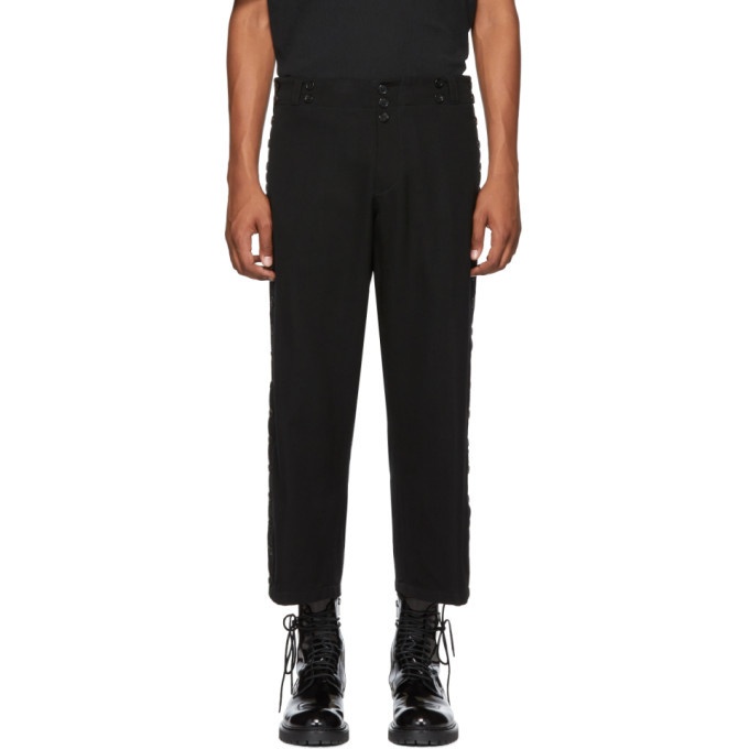 Photo: Ann Demeulemeester Black Wool and Cotton Trousers