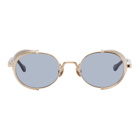 Matsuda Gold and Navy 10610H Sunglasses