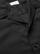 LEMAIRE - Camp-Collar Cotton-Poplin Shirt - Black - IT 52