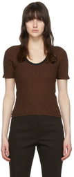Maiden Name SSENSE Exclusive Brown Ashely T-Shirt